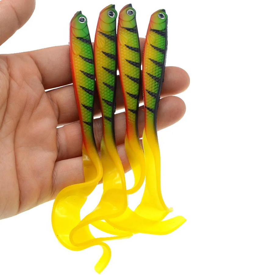 Leurre Souple Shad 13 cm - 6 g : Une Queue Qui Séduit Brochets et Truites Lot de 3