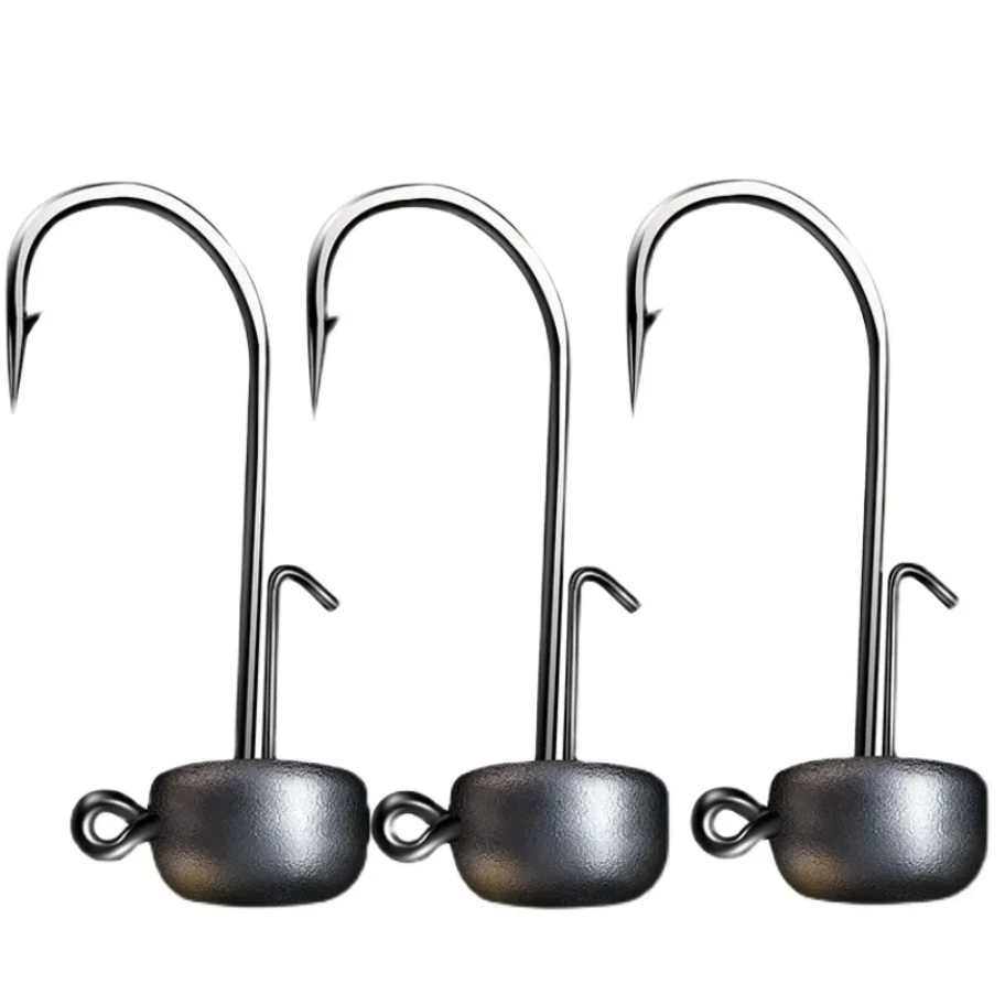 Têtes Plombées de Performance Supérieure en Lot de 3 - Choisissez Parmi 3 Tailles pour une Pêche Victorieuse